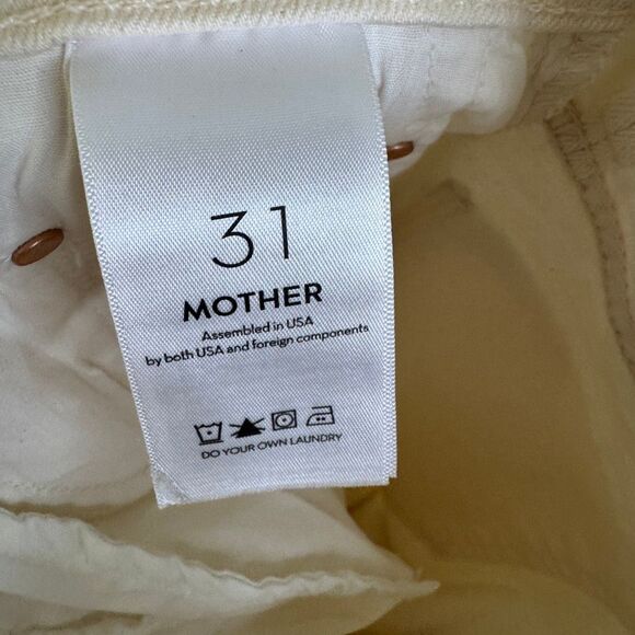 NWT Mother Superior Bee's Knees Rambler Zip Ankle Jeans Womens 31 Act Natural - Picture 11 of 16